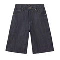 Purple Brand P070 Long Shorts Raw Dark Indigo
