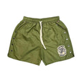 Saint Vanity Nylon Shorts Olive Green