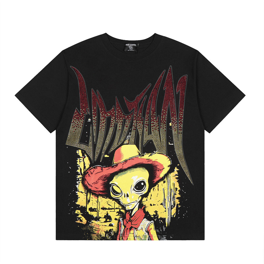 Mixed Emotion Angel Rhinestone Graphic Tee