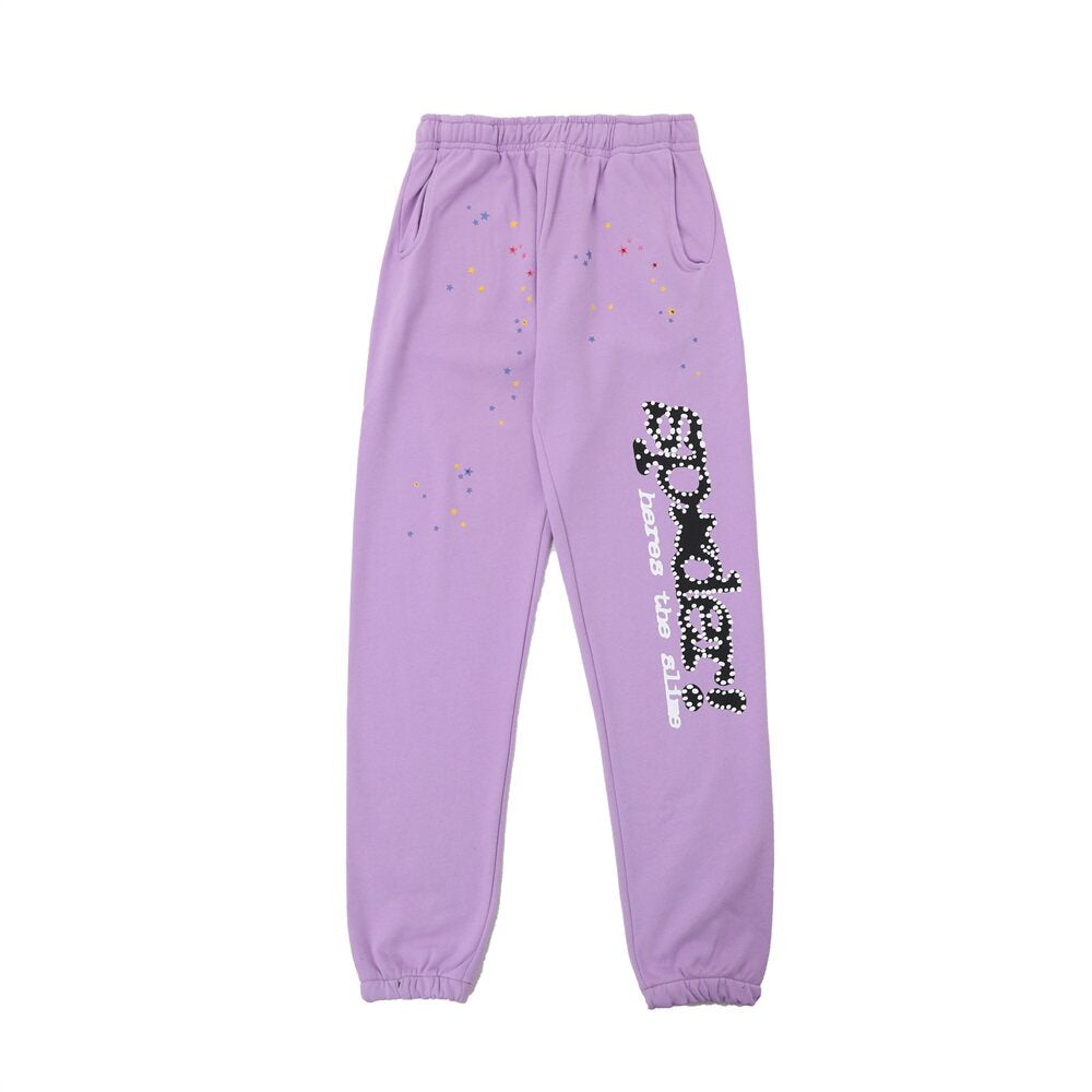 Sp5der Foam Print High Street Fleece Sweatpants