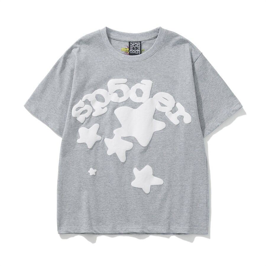 Sp5der Spider Web Foam Print High Street T-Shirt
