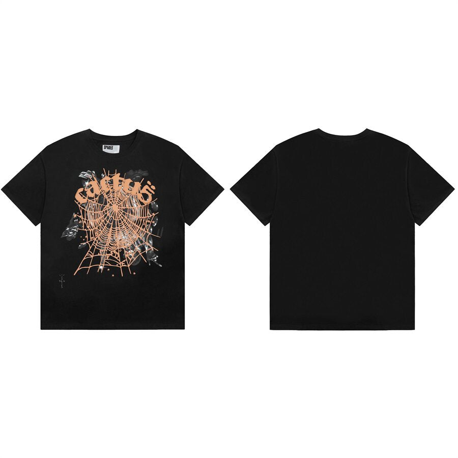 Sp5de High Street Spiderweb Graphic Printed Tee