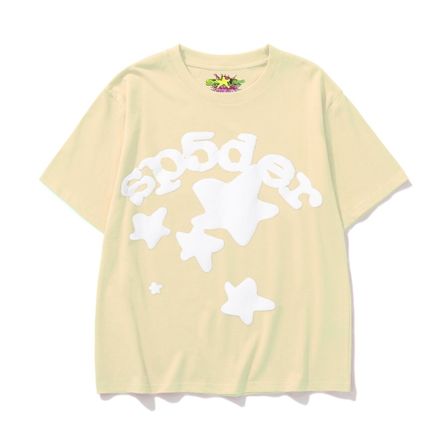 Sp5der Spider Web Foam Print High Street T-Shirt