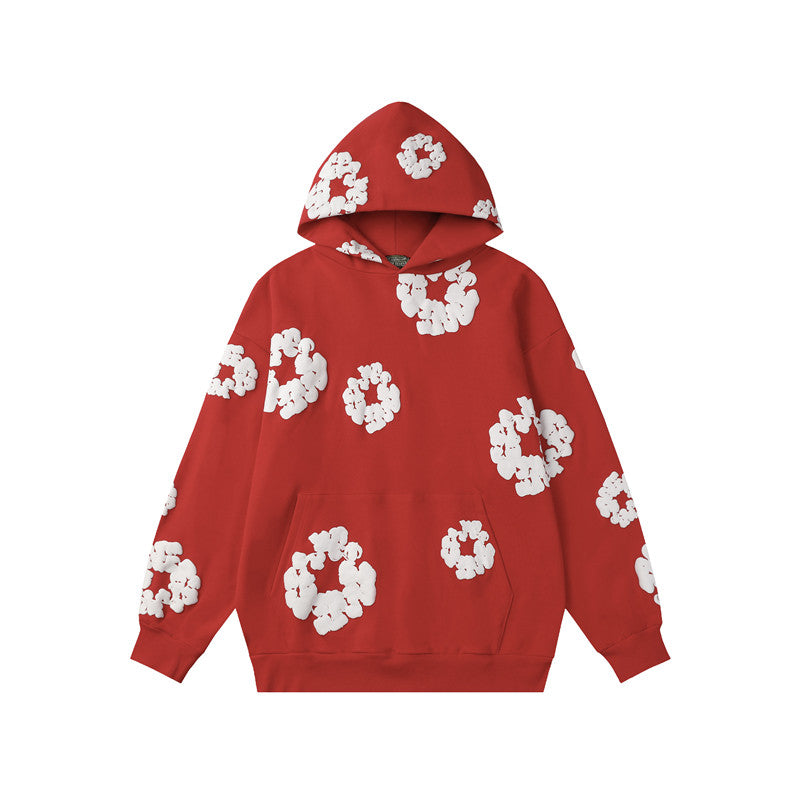 Denim Tears Cotton Flower Foam Print Hoodie