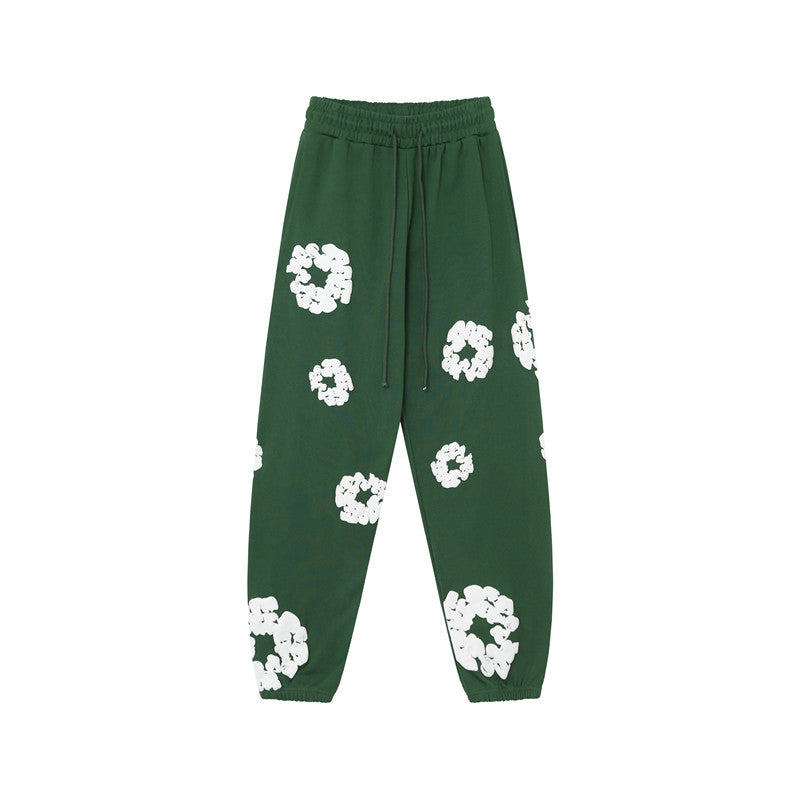 Denim Tears Cotton Flower Foam Print Sweatpants