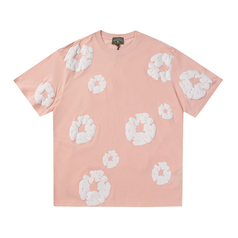 Denim Tears Cotton Flower Foam Print Cotton Tee