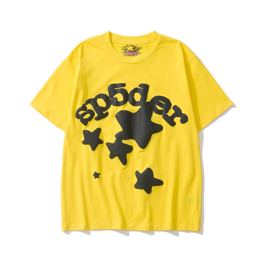 Sp5der Spider Web Foam Print High Street T-Shirt