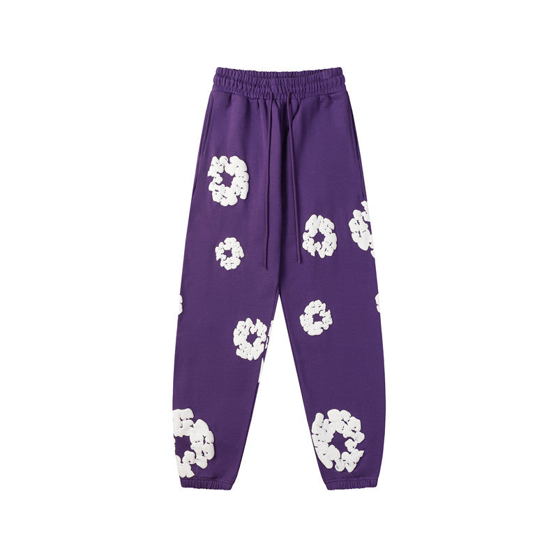 Denim Tears Cotton Flower Foam Print Sweatpants