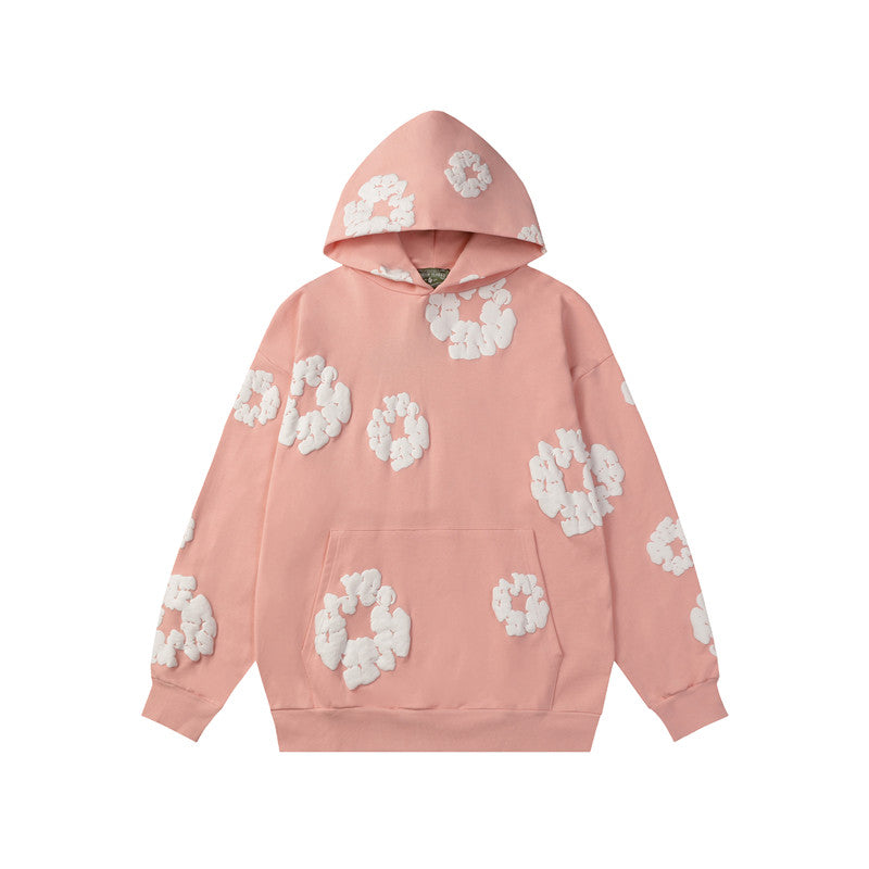 Denim Tears Cotton Flower Foam Print Hoodie
