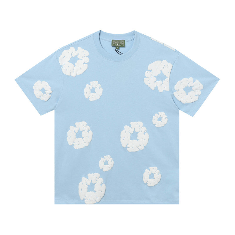 Denim Tears Cotton Flower Foam Print Cotton Tee
