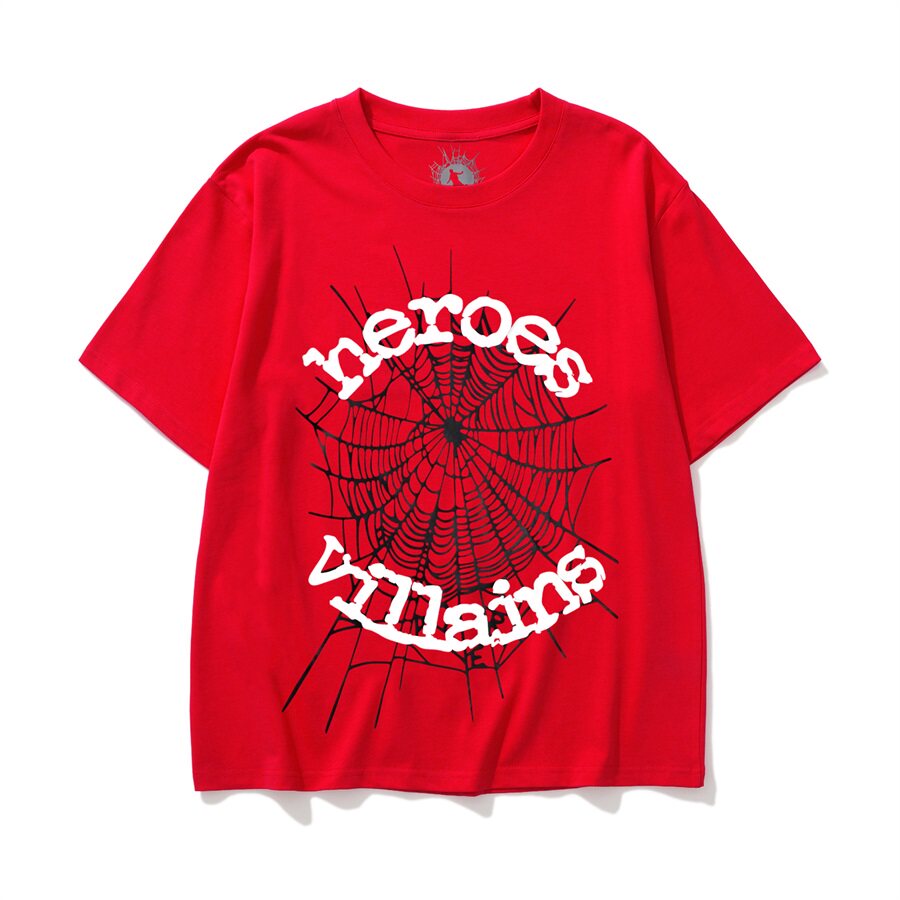 Sp5der Spider Web Foam Print High Street T-Shirt