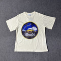 RHUDE American Retro Loose Fit Unisex Summer T-Shirt