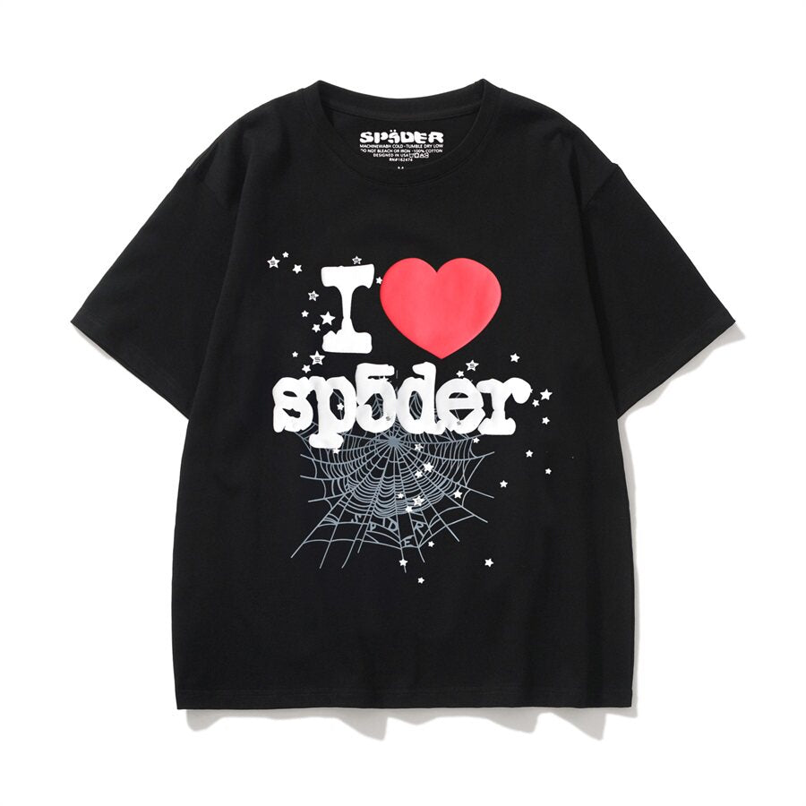 Sp5der I Love Spiders Spiderweb Loose Casual Tee