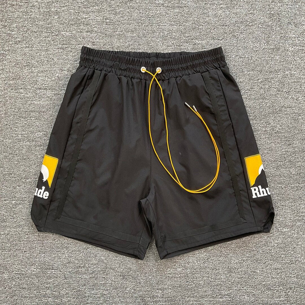 RHUDE Sunset Mountain Graphic Quick Dry Beach Shorts