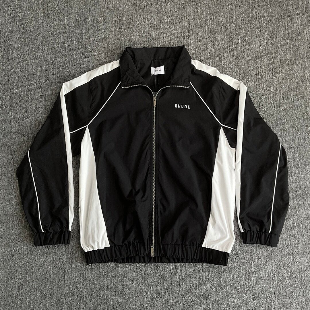 RHUDE Vintage Color Block Embroidered Windbreaker Jacket Outerwear