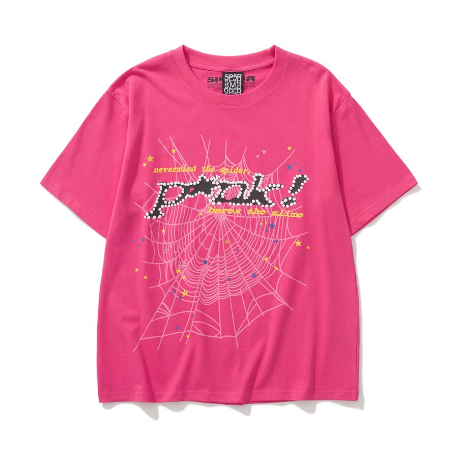 Sp5der Spider Web Foam Print High Street T-Shirt