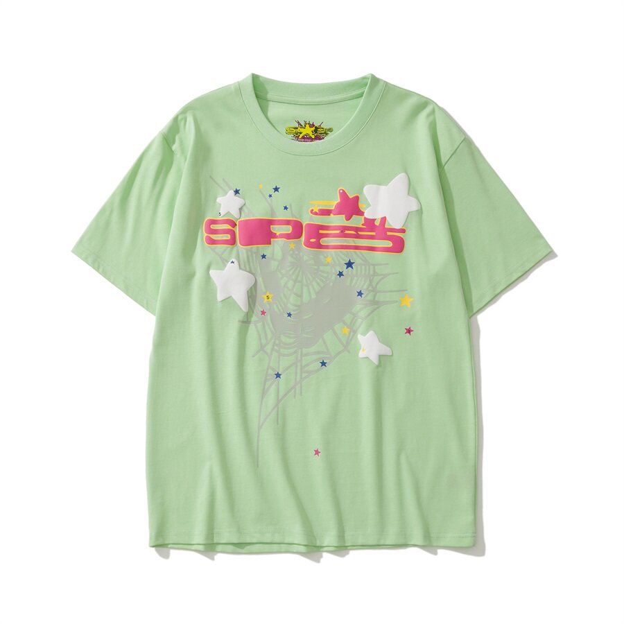 Sp5der Spider Web Foam Print High Street T-Shirt