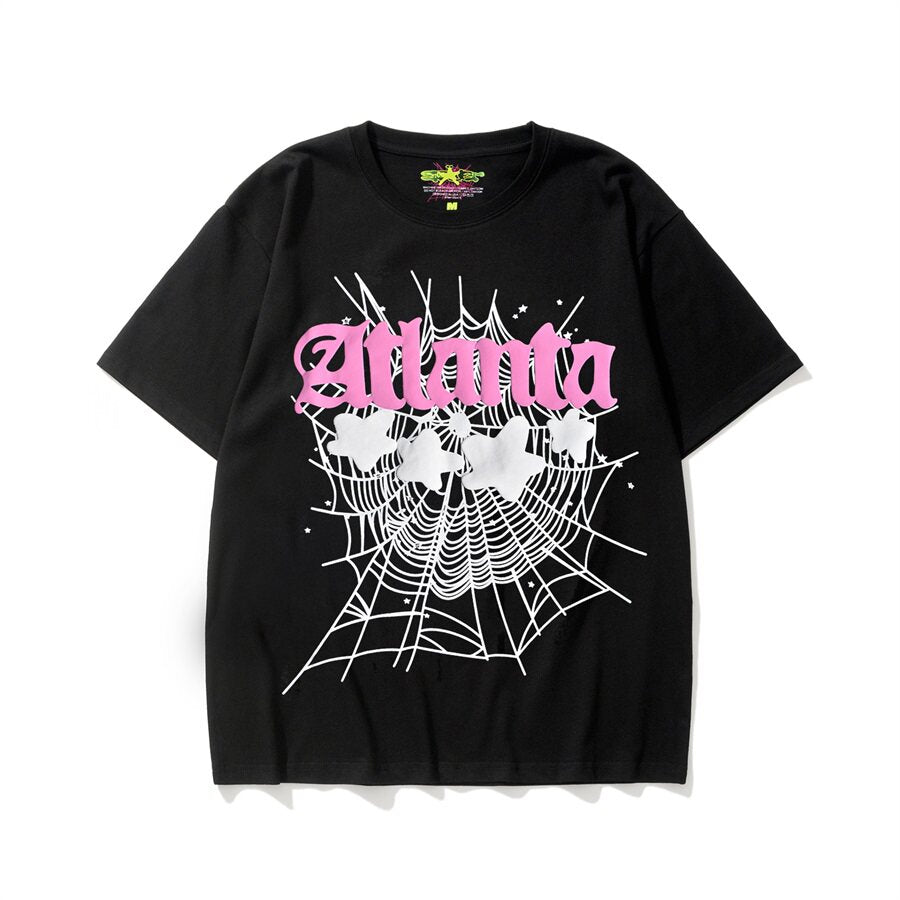 Sp5der Spider Web Foam Print High Street T-Shirt