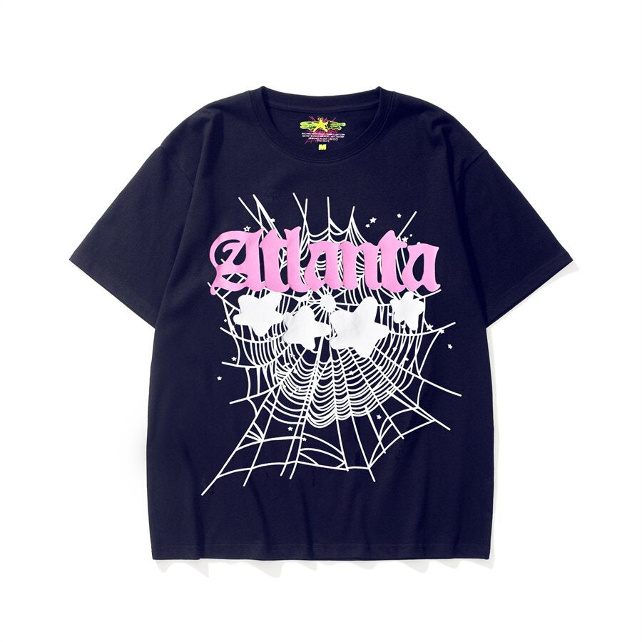 Sp5der Spider Web Foam Print High Street T-Shirt