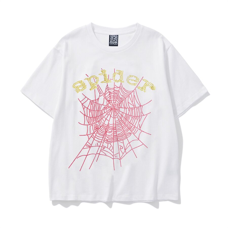 Sp5der Spider Web Foam Print High Street T-Shirt