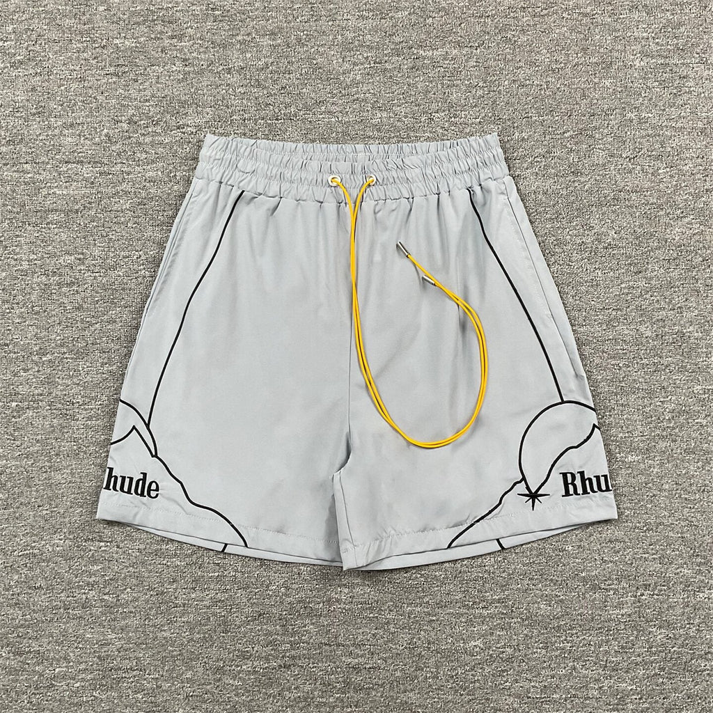 RHUDE American Retro Loose Fit Unisex Sweat Shorts