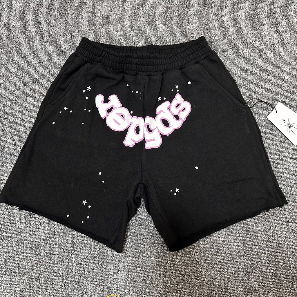 Sp5der Foam Print High Street Fleece Sweat Shorts