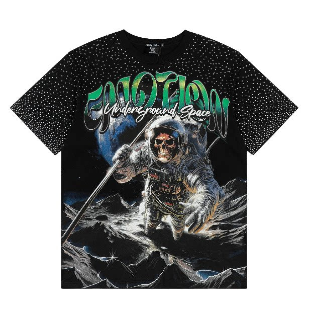 Mixed Emotion Angel Rhinestone Graphic Tee
