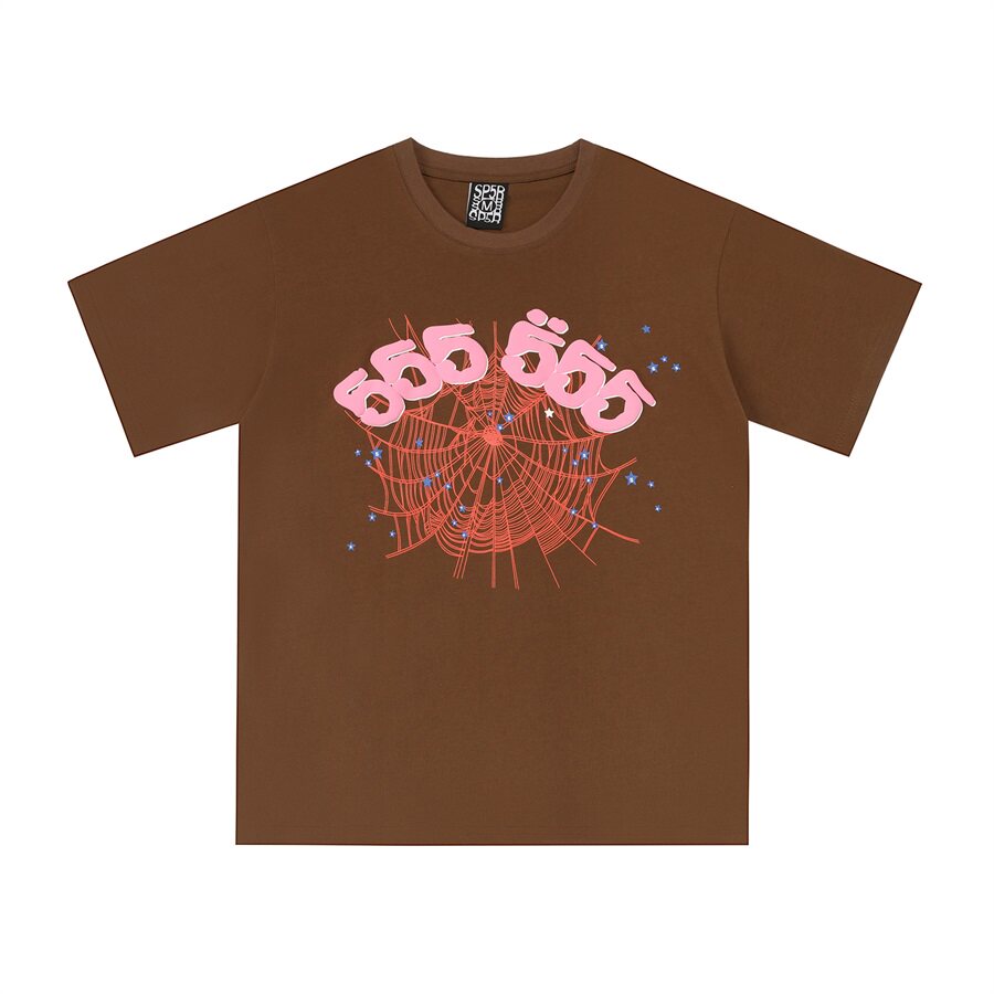 Sp5der Spider Web Foam Print High Street T-Shirt