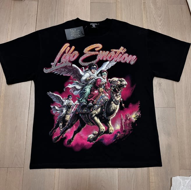 Mixed Emotion Angel Rhinestone Graphic Tee