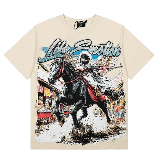 Mixed Emotion Angel Rhinestone Graphic Tee