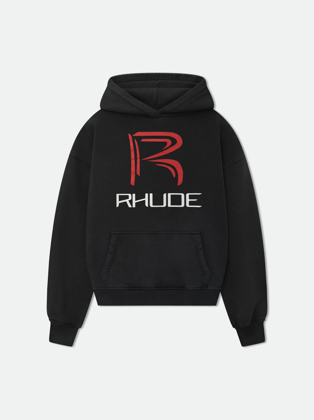 RHUDE American Vintage Letter Print Loose Hooded Sweatshirt