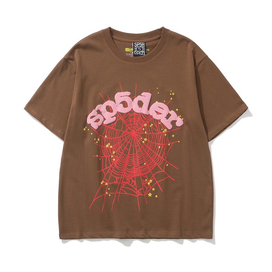 Sp5der Spider Web Foam Print High Street T-Shirt