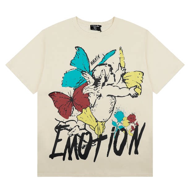 Mixed Emotion Angel Rhinestone Graphic Tee