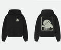 RHUDE American Vintage Letter Print Loose Hooded Sweatshirt