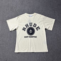 RHUDE American Retro Loose Fit Unisex Summer T-Shirt