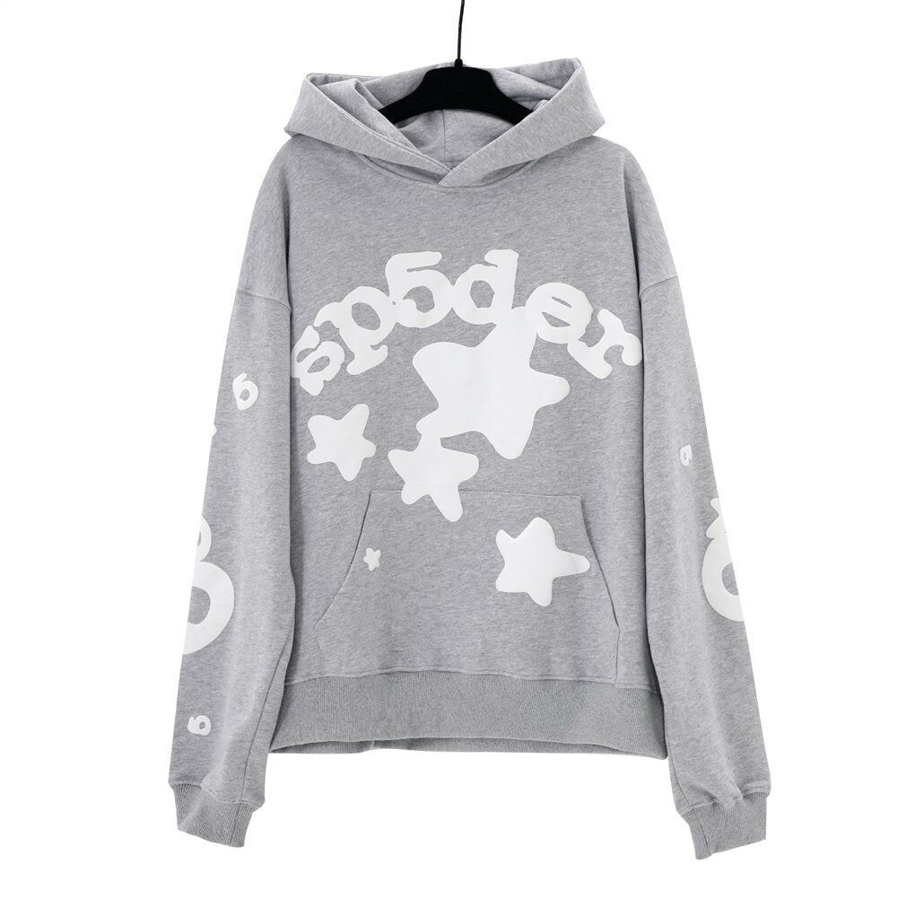 Sp5der Young Thug Foam Print Streetwear Hoodie