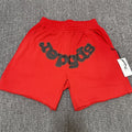 Sp5der Foam Print High Street Fleece Sweat Shorts