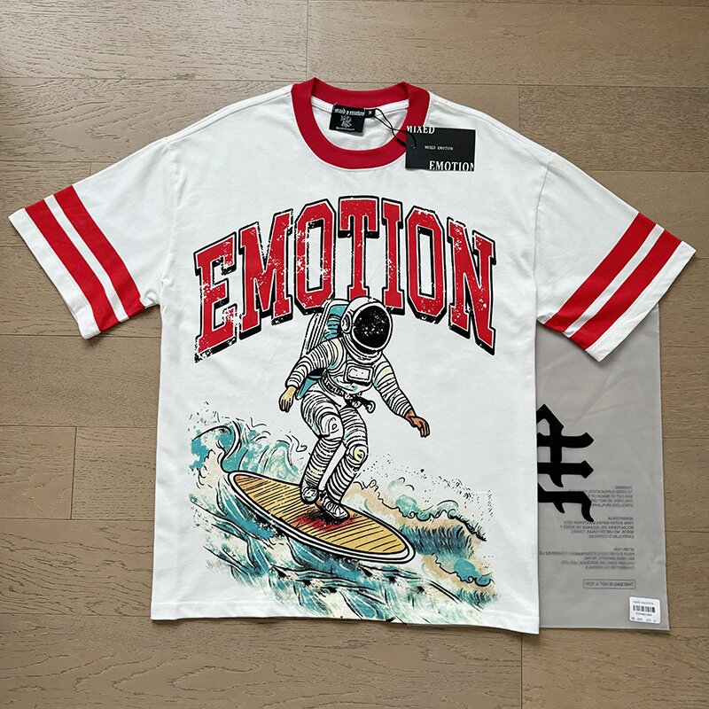 MIXED EMOTION Retro Rhinestone Monogram High Street Tee
