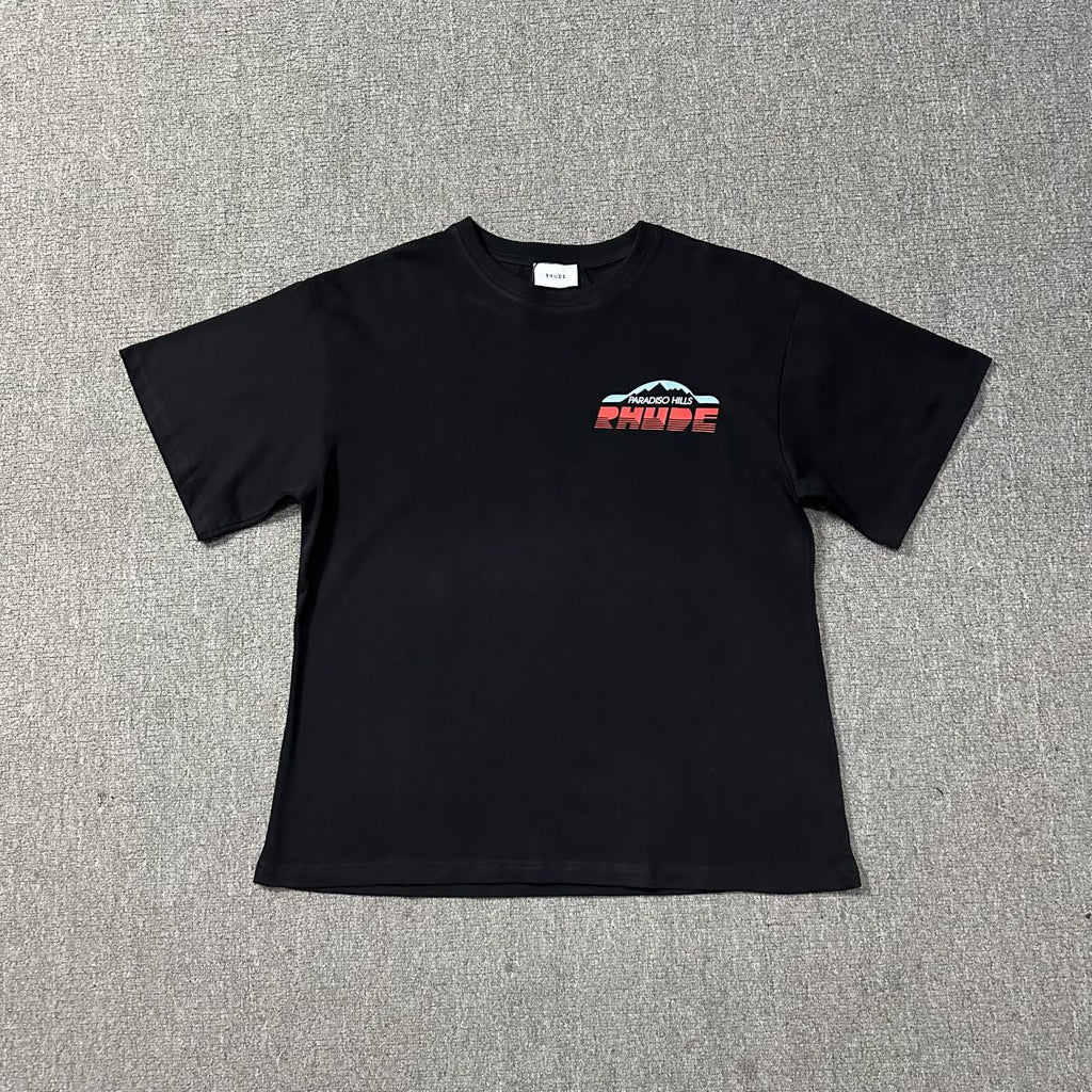 RHUDE American Retro Loose Fit Unisex Summer T-Shirt