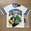 MIXED EMOTION Retro Rhinestone Monogram High Street Tee