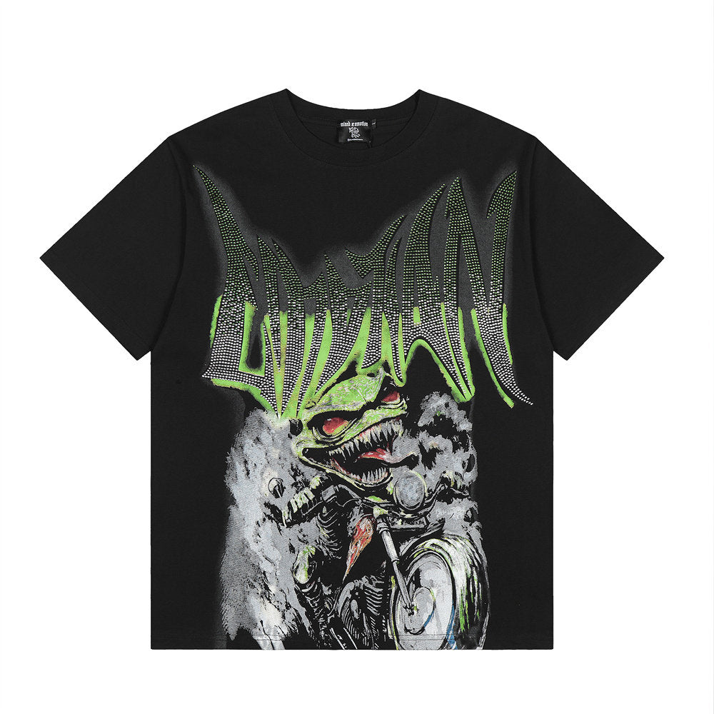 Mixed Emotion Angel Rhinestone Graphic Tee