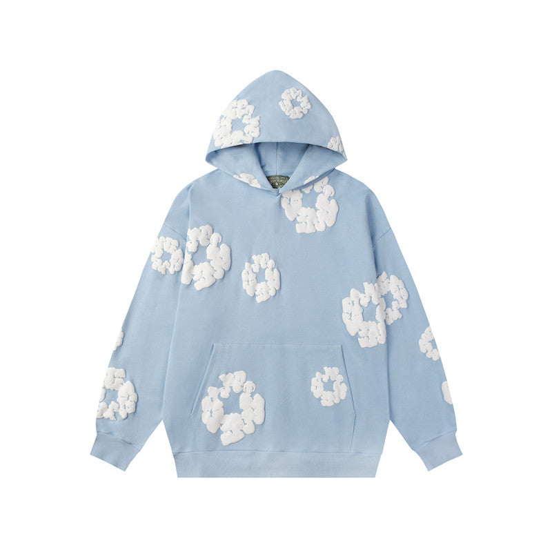 Denim Tears Cotton Flower Foam Print Hoodie