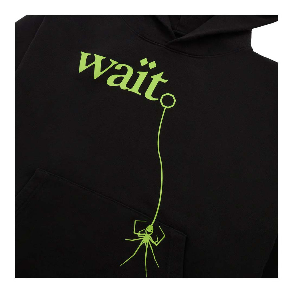Sp5der Wait Hoodie Black