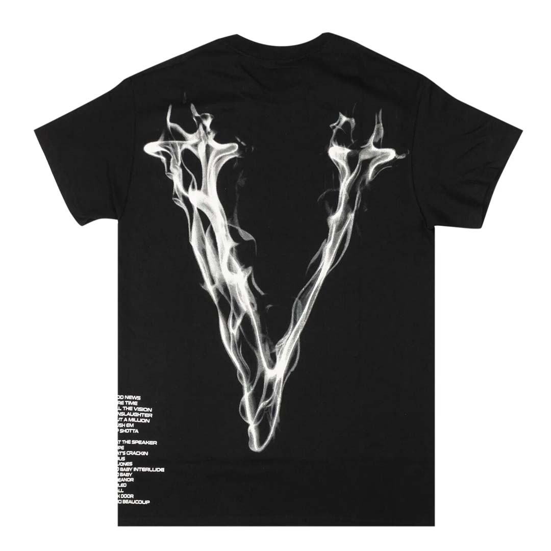 Vlone Pop Smoke Black Faith Tee