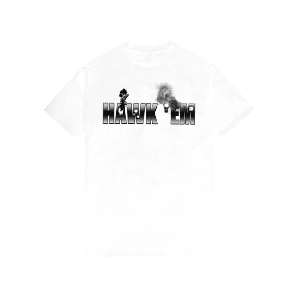 Vlone x Pop Smoke Hawk Em Tee White